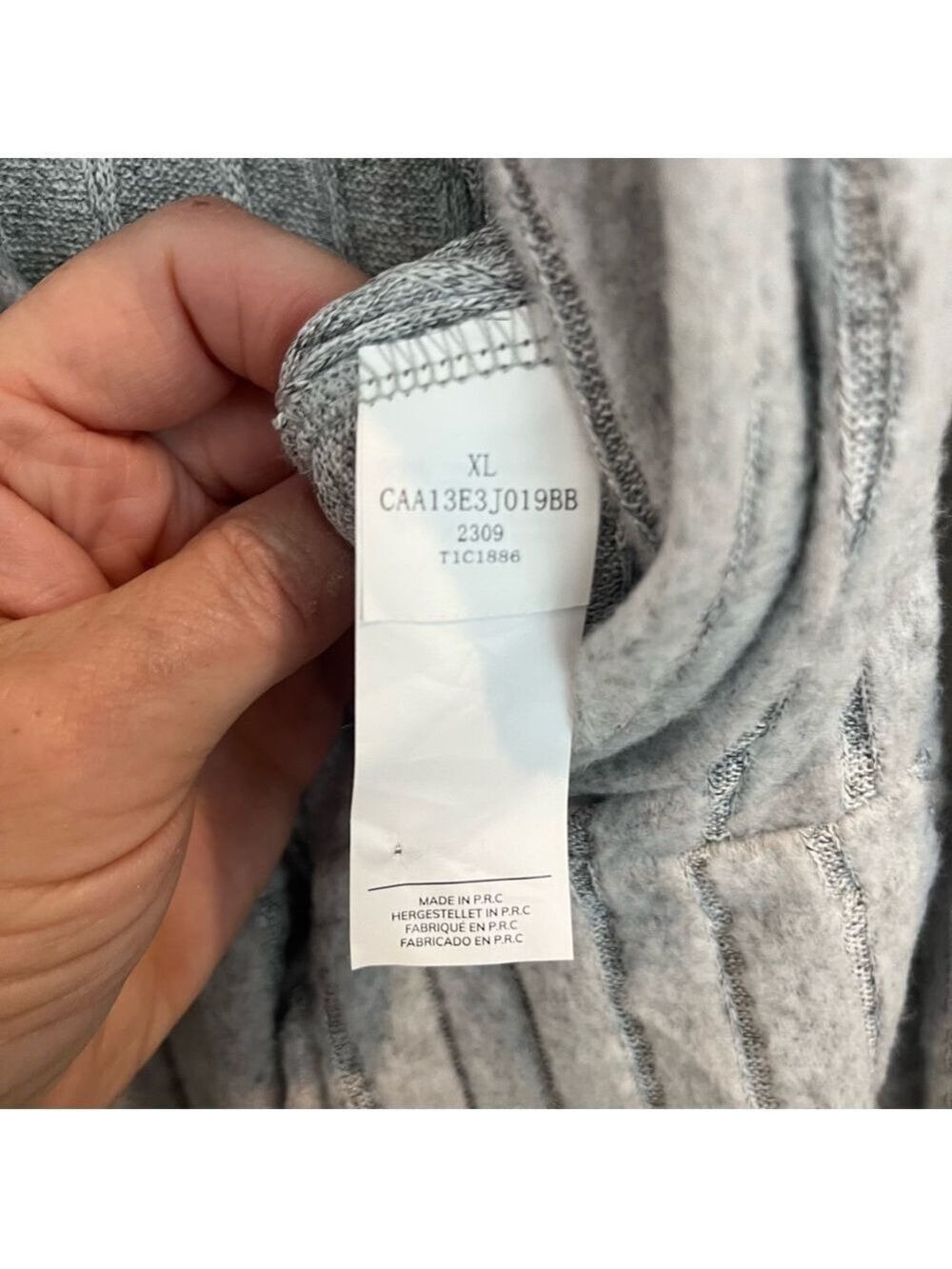 Silver Mist Ribbed Drawstring Jumpsuit - Picture 11 of 11